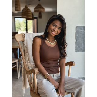 Débardeur Alexia - Chocolat