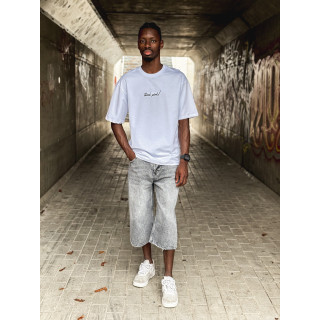 T-shirt 'think pink' - Blanc