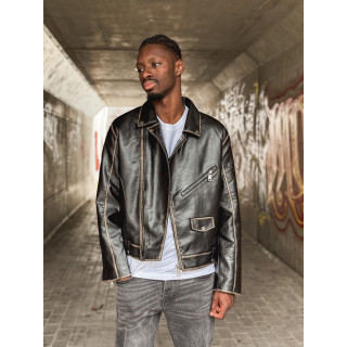 Veste en simili Stephen - Noir