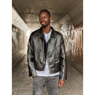 Veste en simili Stephen - Noir