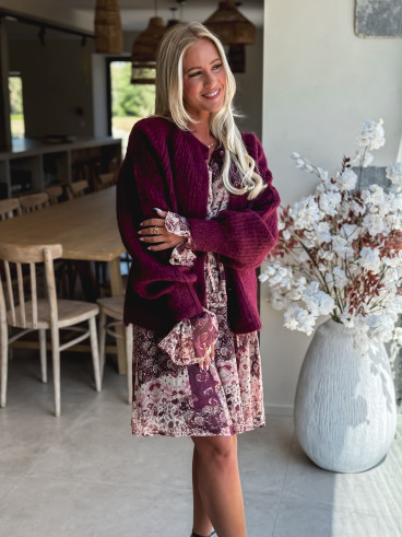 Gilet Dalia - Aubergine
