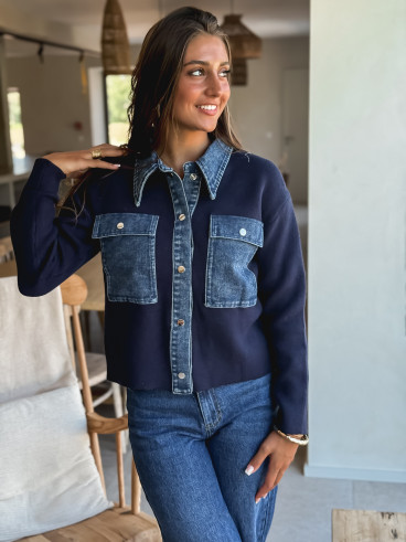 Chemise Ceylia - Bleu/jeans