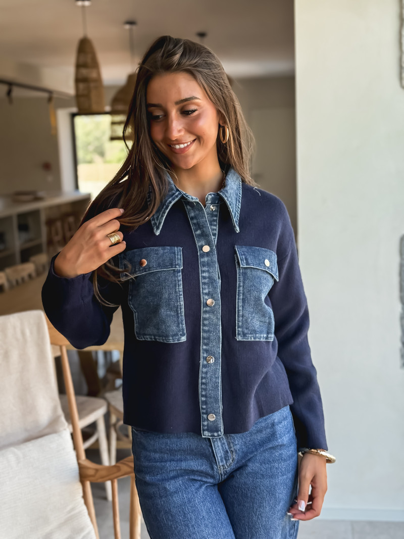 Chemise Ceylia - Bleu/jeans