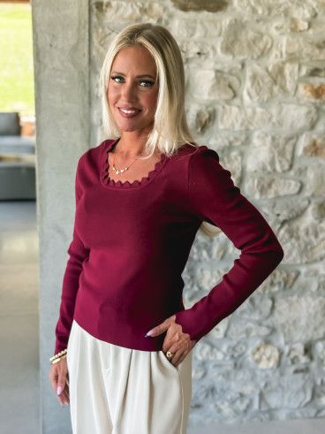 Pull Lalie - Bordeaux