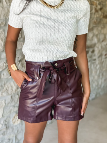 Short simili Keilana - Bordeaux