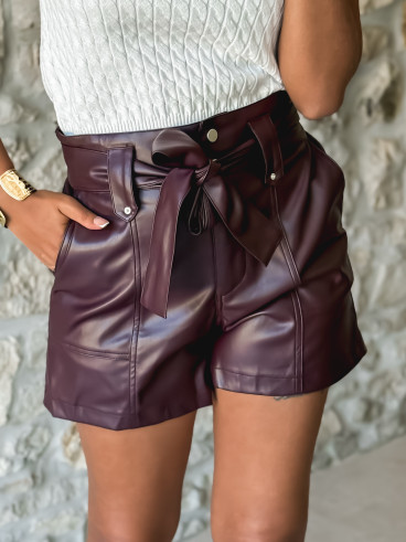 Short simili Keilana - Bordeaux