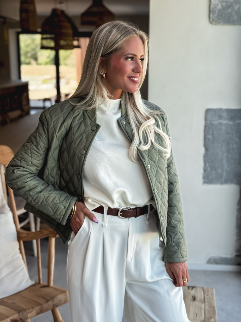 Veste courte Khalya - Kaki