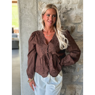 Blouse Lorina - Chocolat