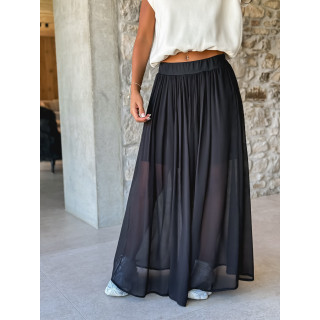 Jupe longue Brenda - Noir