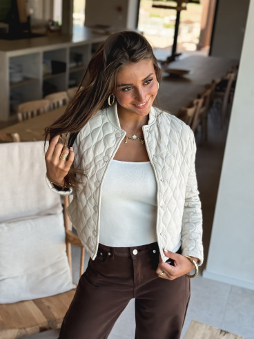 Veste courte Khalya - Beige