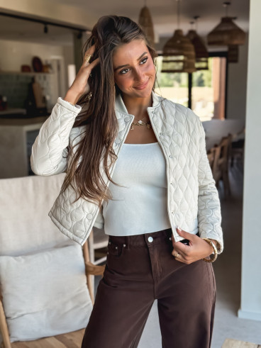 Veste courte Khalya - Beige