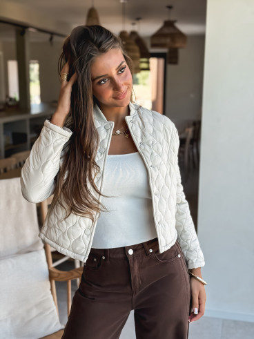 Veste courte Khalya - Beige