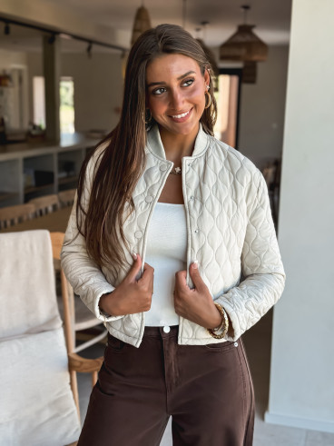 Veste courte Khalya - Beige