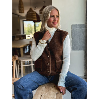 Gilet sans manches Ortega - Chocolat