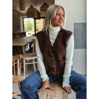 Gilet sans manches Ortega - Chocolat