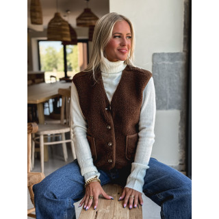 Gilet sans manches Ortega - Chocolat