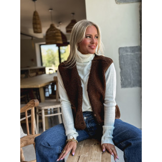 Gilet sans manches Ortega - Chocolat