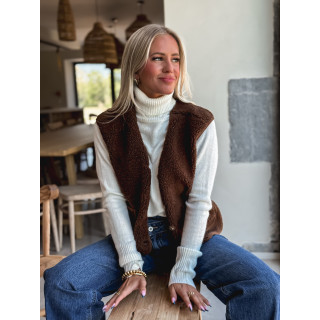 Gilet sans manches Ortega - Chocolat