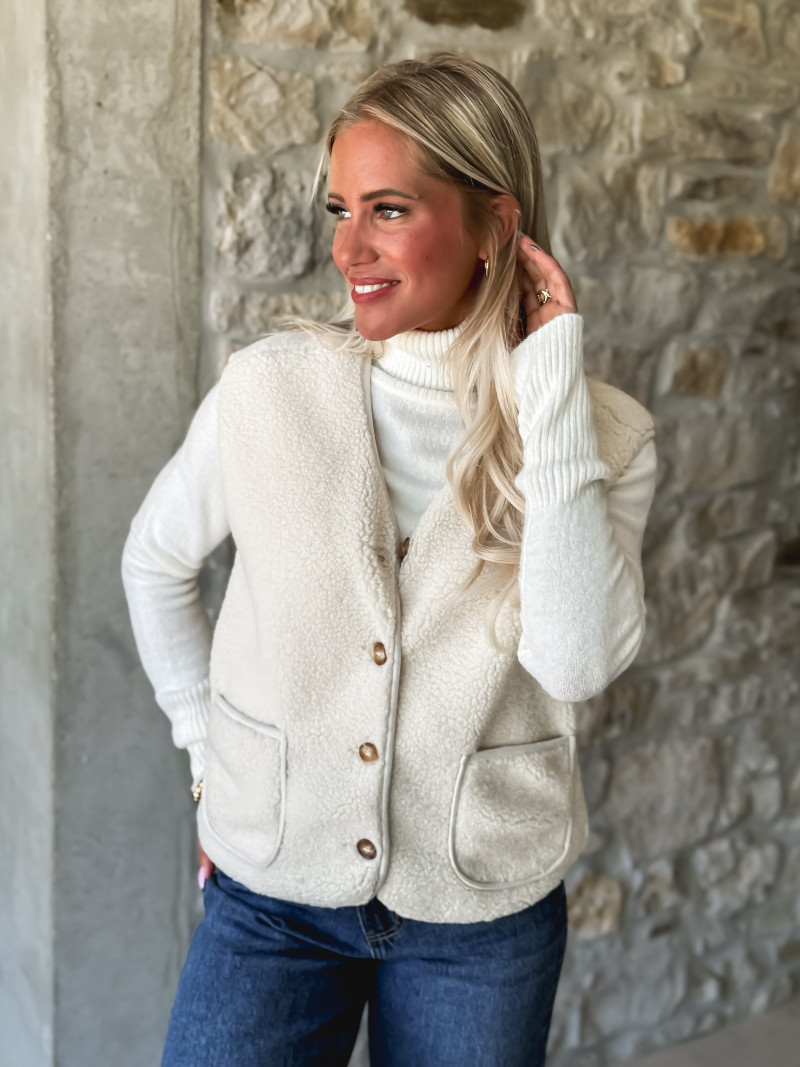 Gilet sans manches Ortega - Ecru