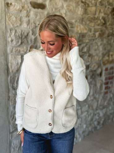 Gilet sans manches Ortega - Ecru