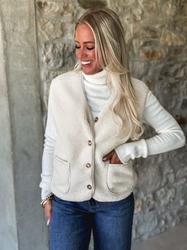Gilet sans manches Ortega - Ecru