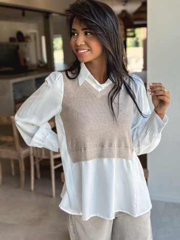 Chemise Marilie - Taupe