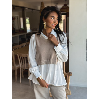 Chemise Marilie - Taupe