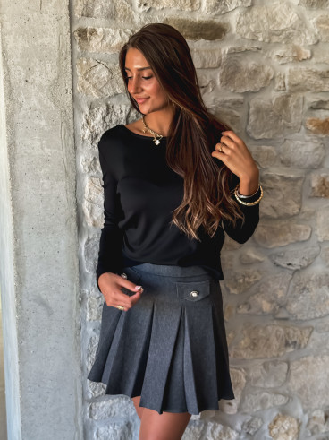 Blouse Félicianna - Noir