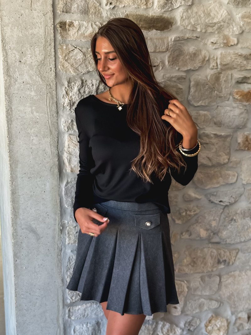 Blouse Félicianna - Noir