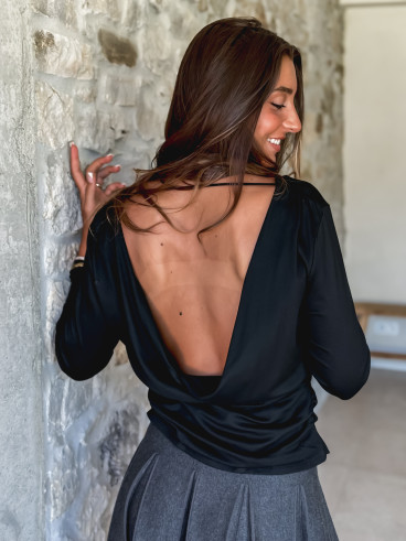 Blouse Félicianna - Noir