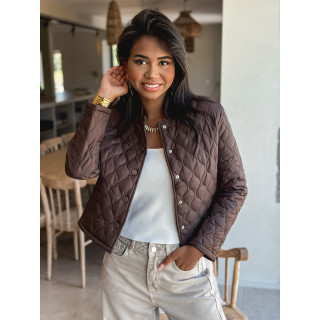 Veste courte Khalya - Chocolat