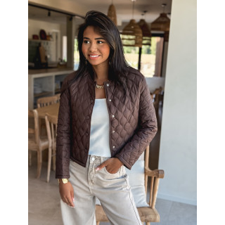 Veste courte Khalya - Chocolat
