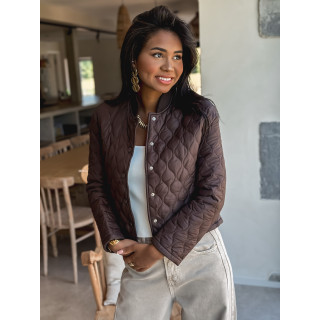 Veste courte Khalya - Chocolat