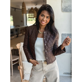 Veste courte Khalya - Chocolat