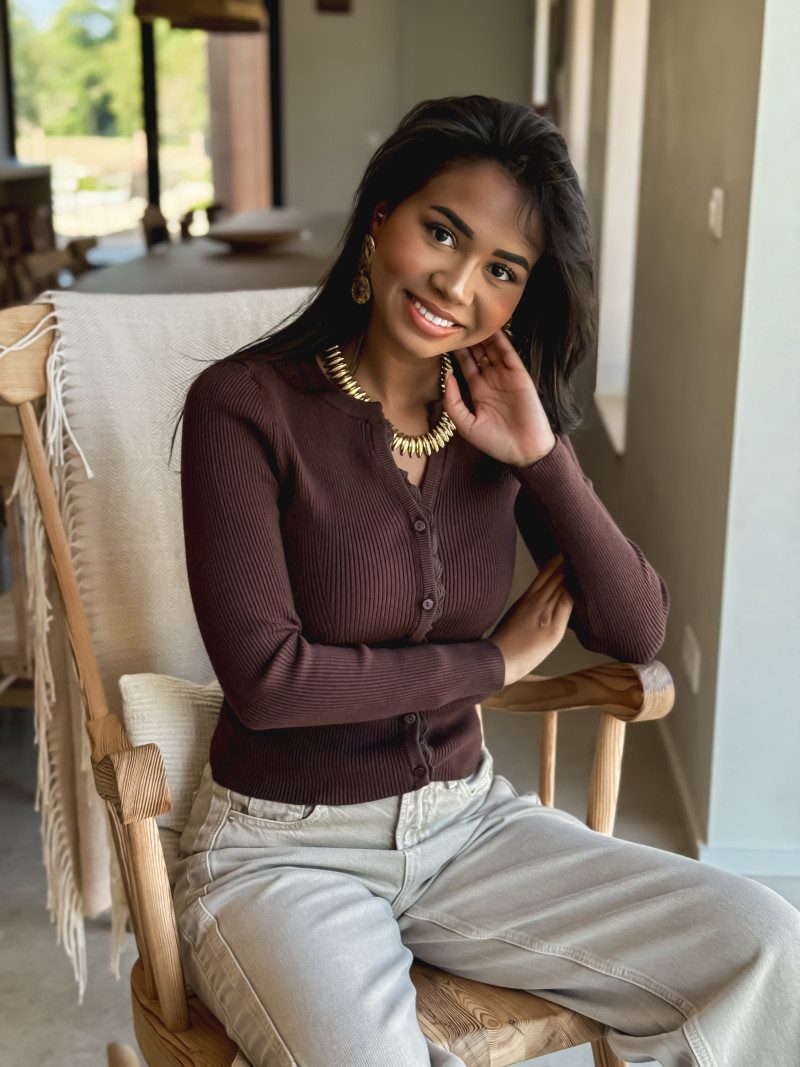 Gilet Ivanah - Chocolat