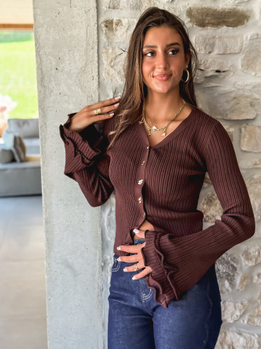 Blouse Belinda - Chocolat