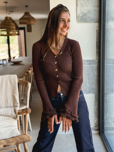 Blouse Belinda - Chocolat