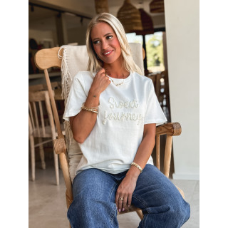 T-shirt "Sweet Journey" - blanc