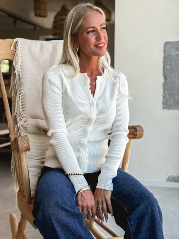 Gilet Ivanah - Ecru