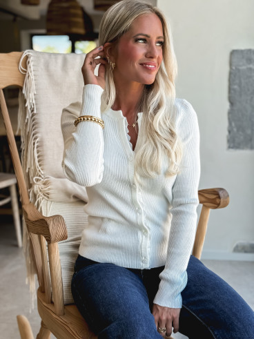 Gilet Ivanah - Ecru