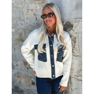 Chemise Ceylia - Ecru/jeans