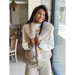 Veste en fourrure Alaska - Beige