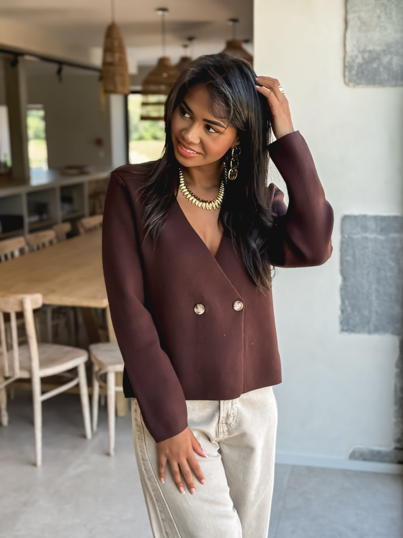 Gilet Neveda - Chocolat