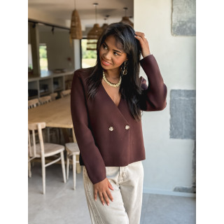 Gilet Neveda - Chocolat