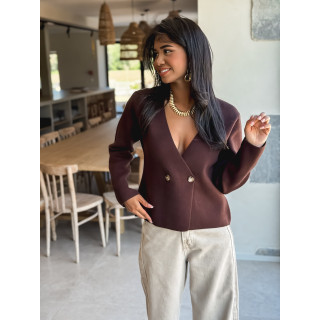 Gilet Neveda - Chocolat