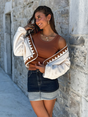 Veste Nayeli - Beige/Camel