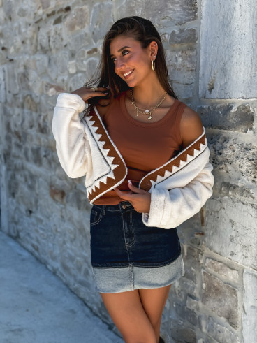Veste Nayeli - Beige/Camel