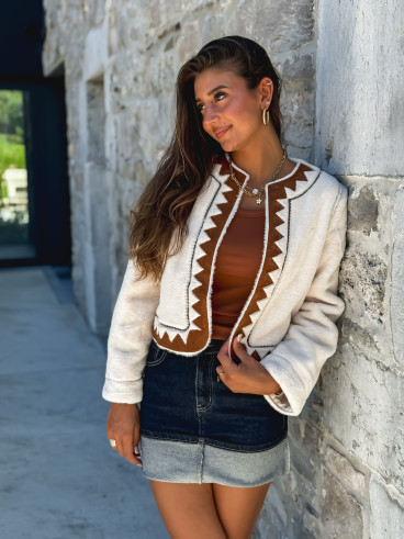 Veste Nayeli - Beige/Camel