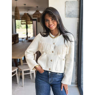 Gilet Adelise - Ecru