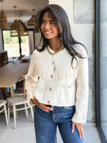 Gilet Adelise - Ecru